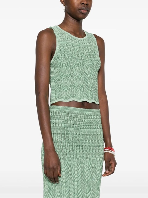 SANDRO knitted top - Green - zdjęcie produktu nr 2