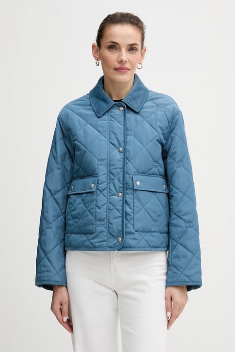 Tommy Hilfiger kurtka kolor niebieski przejściowa WW0WW47998 - zdjęcie produktu nr 1