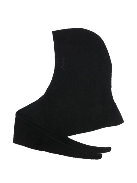 GANNI ribbed balaclava - Black - zdjęcie produktu nr 1