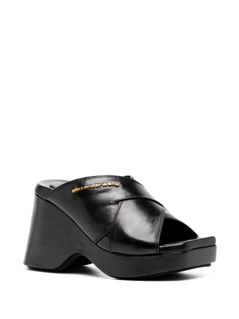 Alexander Wang Float 105mm platform leather sandals - Black - zdjęcie produktu nr 1