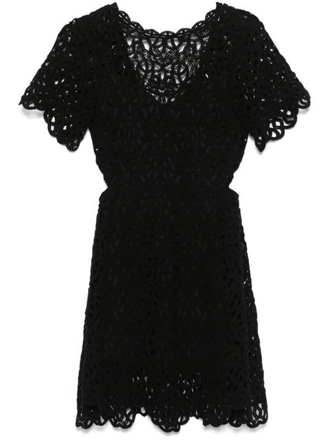 Maje crochet-knit mini dress - Black - zdjęcie produktu nr 1