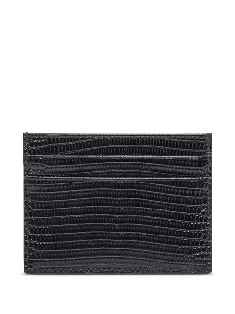Dolce & Gabbana logo-plaque leather cardholder - Black - zdjęcie produktu nr 1