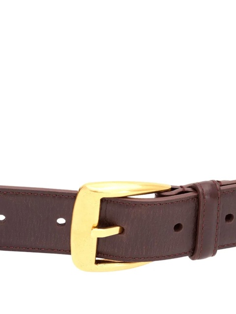 Saint Laurent buckle leather belt - Brown - zdjęcie produktu nr 2