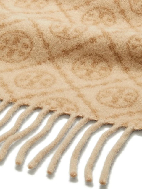 Tory Burch T Monogram scarf - Neutrals - zdjęcie produktu nr 2