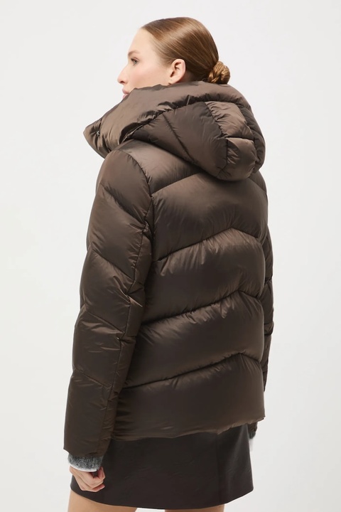 Medicine kurtka puchowa kolor brązowy - zdjęcie produktu nr 2