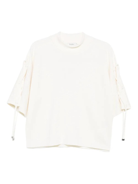 Max Mara lace-up drop-shoulder top - White - zdjęcie produktu nr 1