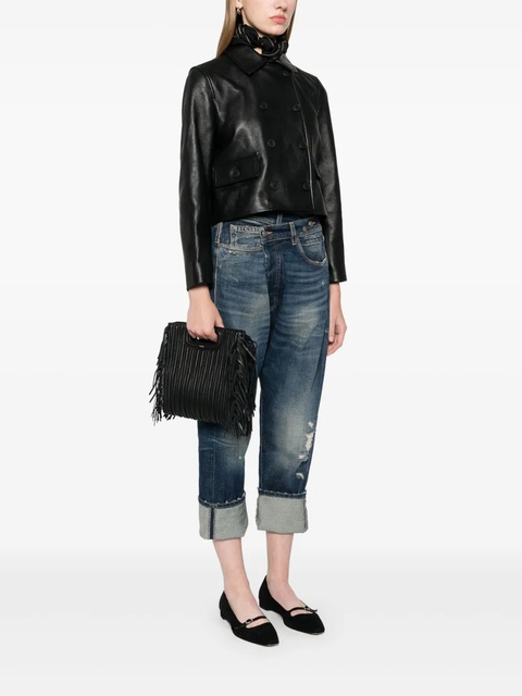 Maje M quilted leather bag - Black - zdjęcie produktu nr 1