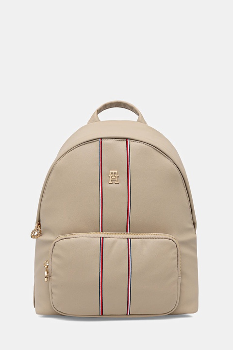 Tommy Hilfiger plecak damski kolor beżowy mały gładki AW0AW18001 - zdjęcie produktu nr 1