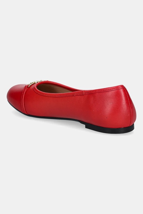 Love Moschino baleriny skórzane kolor czerwony JA11081G1NIE0500 - zdjęcie produktu nr 2