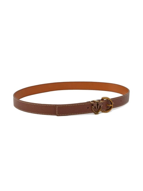 PINKO Tamboril H2.5 leather belt - Brown - zdjęcie produktu nr 2