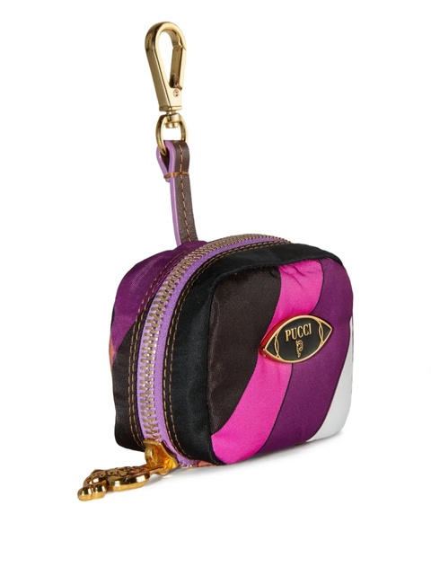 PUCCI striped zip-fastening AirPods case - Pink - zdjęcie produktu nr 2