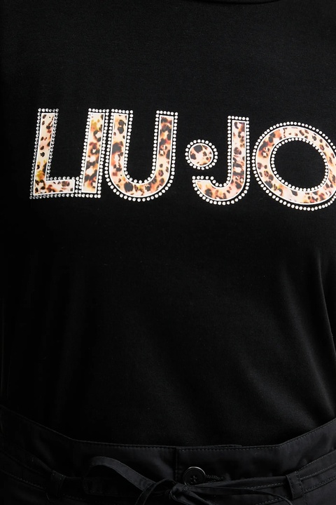 Liu Jo t-shirt damski kolor czarny VA5154.JS003 - zdjęcie produktu nr 2