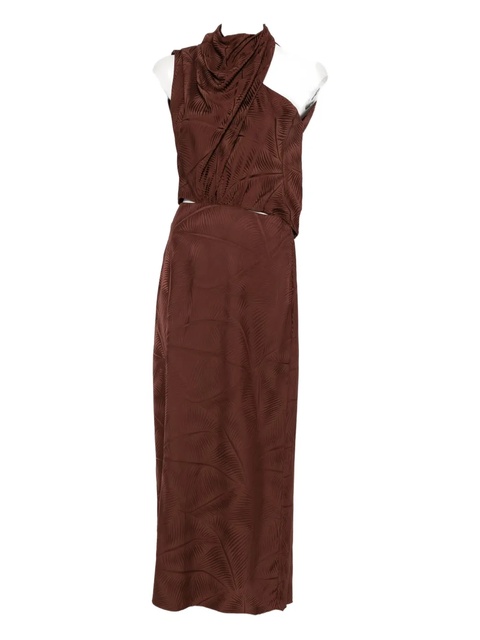 Johanna Ortiz Finding Balance midi dress - Brown - zdjęcie produktu nr 1