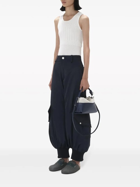 JW Anderson pointelle-knit tank top - White - zdjęcie produktu nr 2