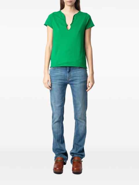 Zadig&Voltaire Henley T-shirt - Green - zdjęcie produktu nr 2