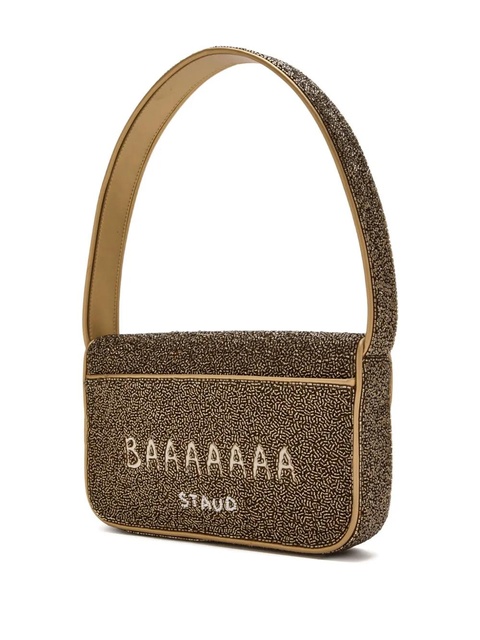 STAUD Tommy Dolly beaded shoulder bag - Brown - zdjęcie produktu nr 2