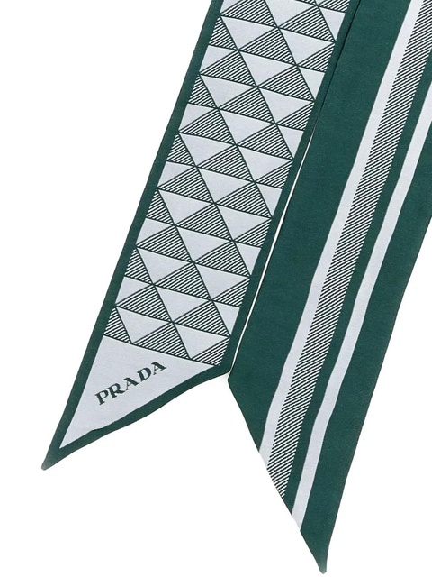 Prada silk foulard - Green - zdjęcie produktu nr 1