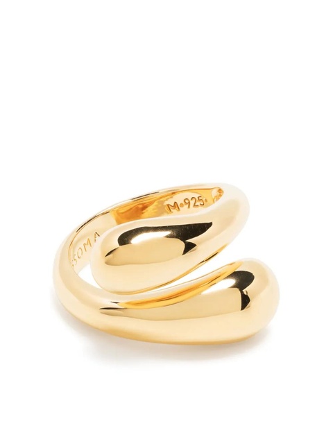 Missoma Savi crossover band ring - Gold - zdjęcie produktu nr 2