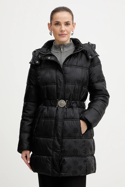 Guess kurtka IMMA kolor czarny zimowa W5BL44 W2912 - zdjęcie produktu nr 1