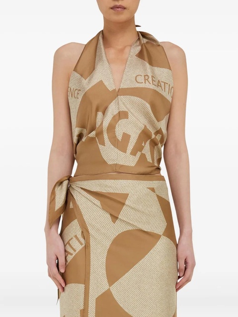 Ferragamo Venna-print silk scarf - Neutrals - zdjęcie produktu nr 2