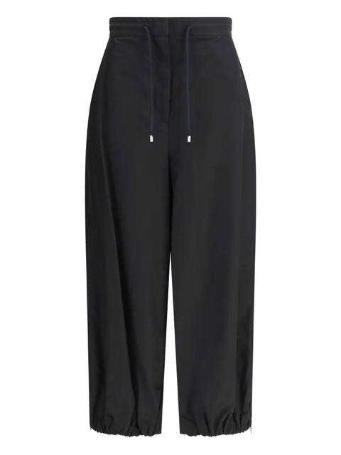 LOEWE elasticated-cuff pleated trousers - Black - zdjęcie produktu nr 2