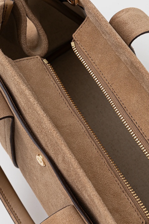 MICHAEL Michael Kors torebka zamszowa kolor beżowy 30F5G1ZS1S - zdjęcie produktu nr 2