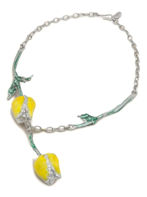 Marni flower-inspired pendant necklace - Silver - zdjęcie produktu nr 2