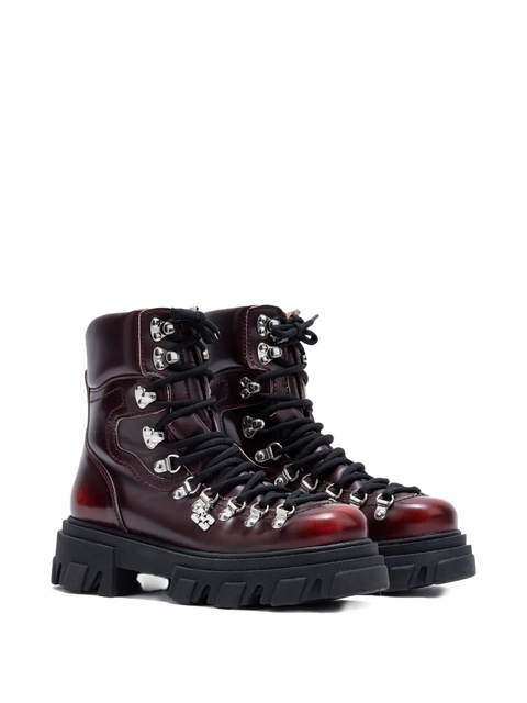 GANNI lace-up boots - Red - zdjęcie produktu nr 2