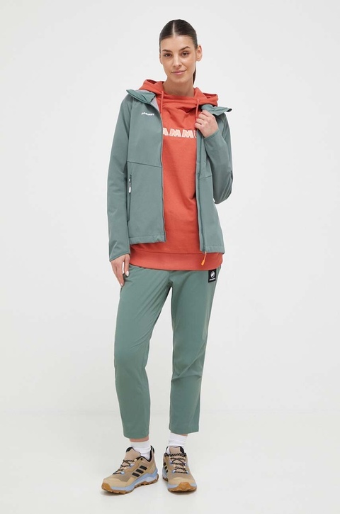 Mammut kurtka outdoorowa Ultimate Comfort SO kolor zielony - zdjęcie produktu nr 1