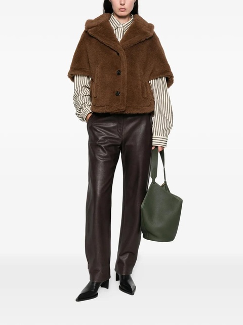 Max Mara button-up teddy-textured jacket - Brown - zdjęcie produktu nr 1