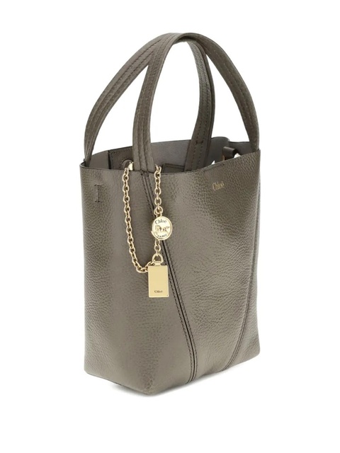 Chloé leather chain-detail shoulder bag - Grey - zdjęcie produktu nr 2