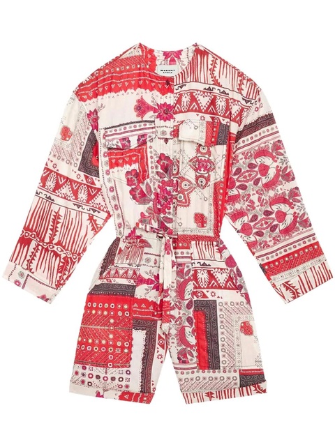 MARANT ÉTOILE Niely playsuit - Red - zdjęcie produktu nr 1