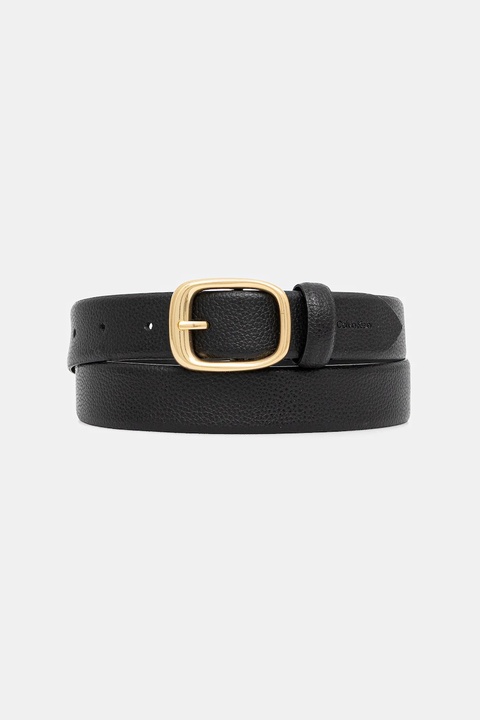 Calvin Klein pasek skórzany damski kolor czarny LV04F7023G - zdjęcie produktu nr 2