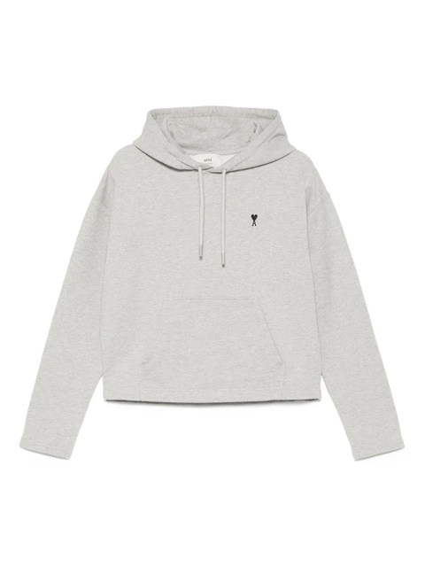 AMI Paris heart-logo hoodie - Grey - zdjęcie produktu nr 2