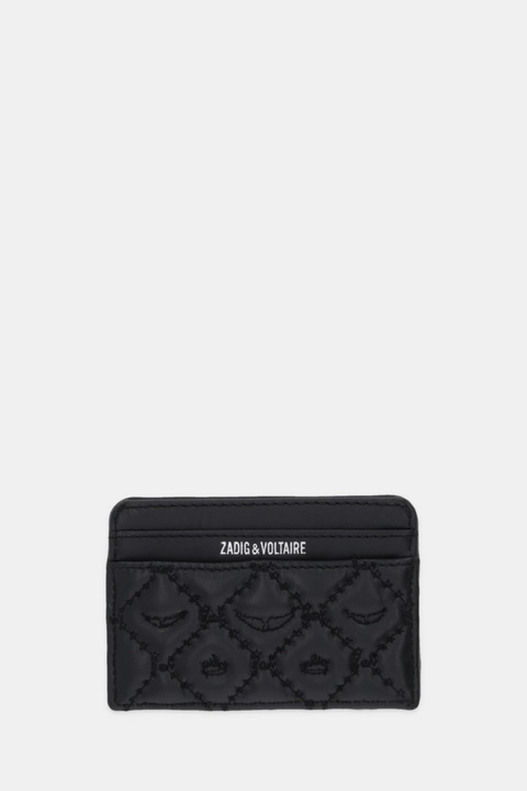 ZADIG&VOLTAIRE etui na karty skórzane kolor czarny LWSG03689 - zdjęcie produktu nr 2