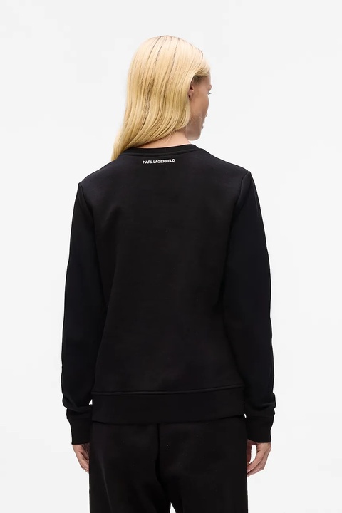 Karl Lagerfeld bluza damska kolor czarny z nadrukiem A4W20045 - zdjęcie produktu nr 2