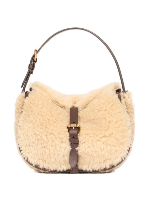 ETRO shearling-embellished cross body bag - Neutrals - zdjęcie produktu nr 1