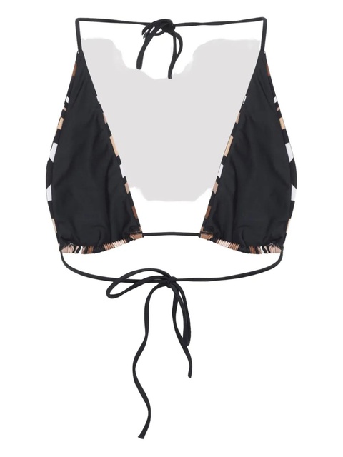 PUCCI patterned tie-straps bikini top - Black - zdjęcie produktu nr 2