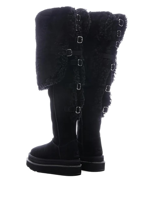 UGG x Sacai buckle-detail thigh-high boots - Black - zdjęcie produktu nr 2