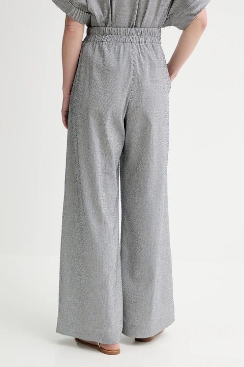 Sessun spodnie damskie kolor granatowy szerokie high waist 25207004 - zdjęcie produktu nr 2