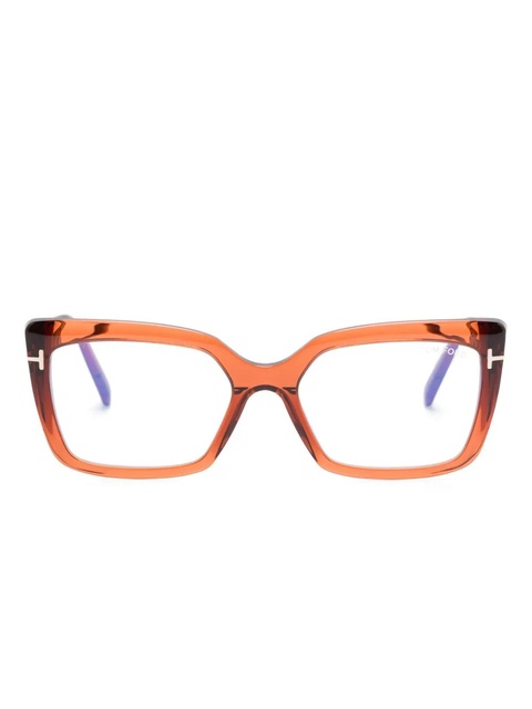 TOM FORD Eyewear butterfly-frame glasses - Brown - zdjęcie produktu nr 1
