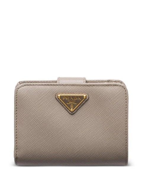 Prada small triangle-logo zip wallet - Grey - zdjęcie produktu nr 1