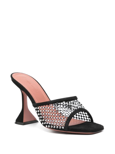 Amina Muaddi 100mm Lupita sandals - Black - zdjęcie produktu nr 2