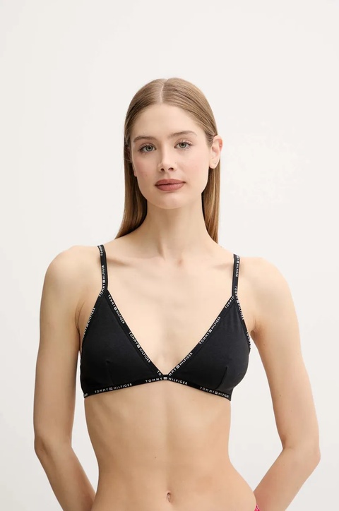 Tommy Hilfiger biustonosz kolor czarny gładki UW0UW05739 - zdjęcie produktu nr 1