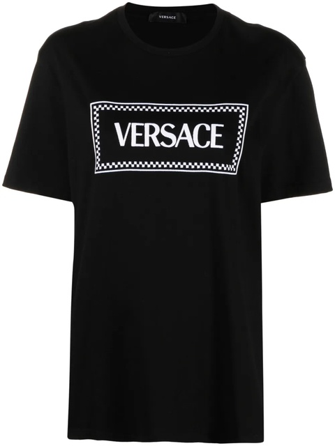 Versace '90s Vintage logo-embroidered T-shirt - Black - zdjęcie produktu nr 2