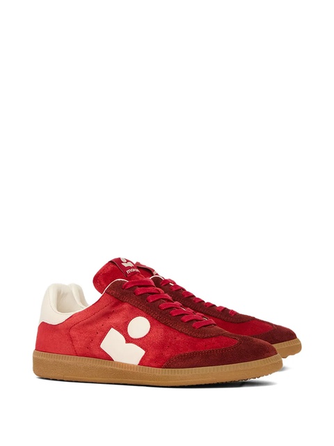 ISABEL MARANT suede panelled sneakers - Red - zdjęcie produktu nr 1