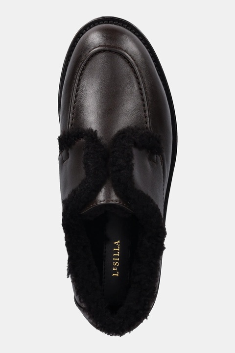 Le Silla półbuty skórzane Yacht damskie kolor brązowy na platformie 5182T020M1MMCHI792 - zdjęcie produktu nr 2