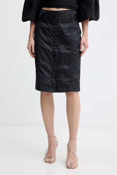Pinko spódnica kolor szary mini prosta 105941 A2Y0 - zdjęcie produktu nr 1