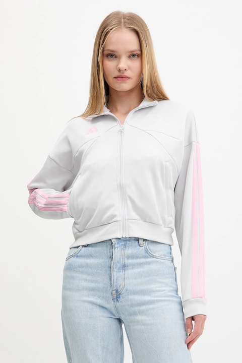 adidas bluza House of Tiro damska kolor beżowy z aplikacją JX5114 - zdjęcie produktu nr 1