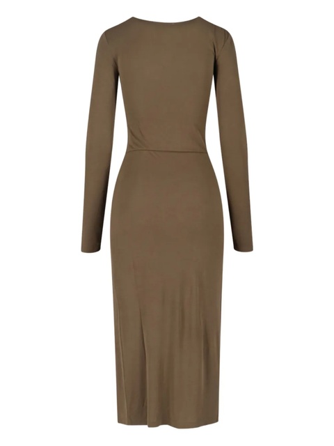 ISABEL MARANT side-ruched midi dress - Green - zdjęcie produktu nr 2